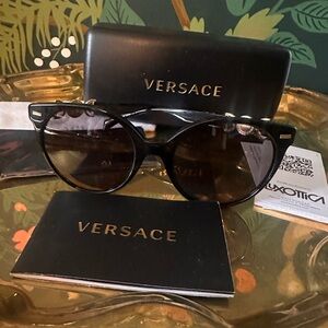 Versace New in Box Cat Eye Medusa Head Sunnies Sunglasses